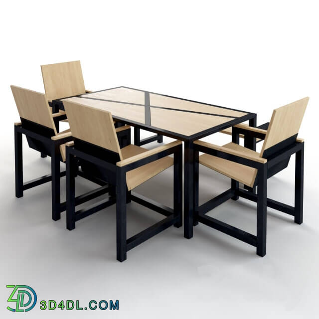 Table _ Chair - Dining Set Industrial Design