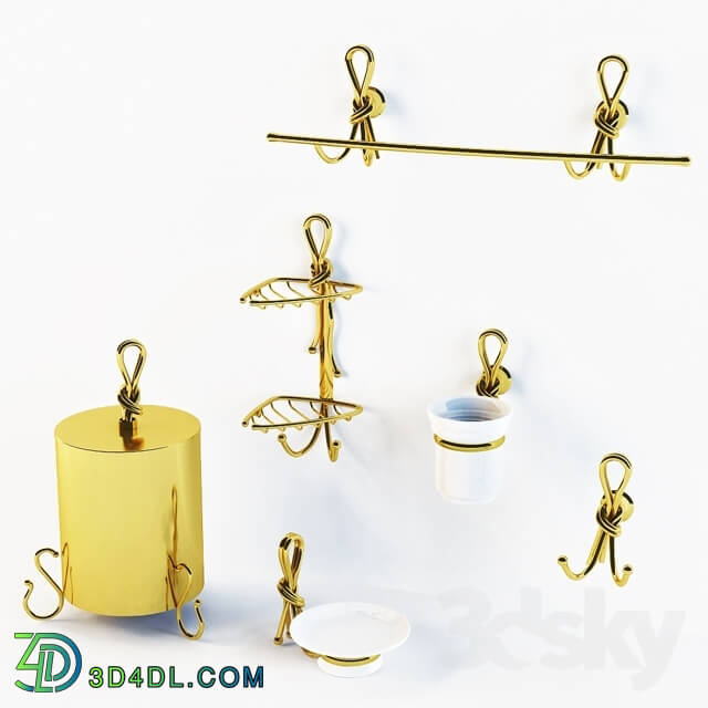 Bathroom accessories - Decorative set