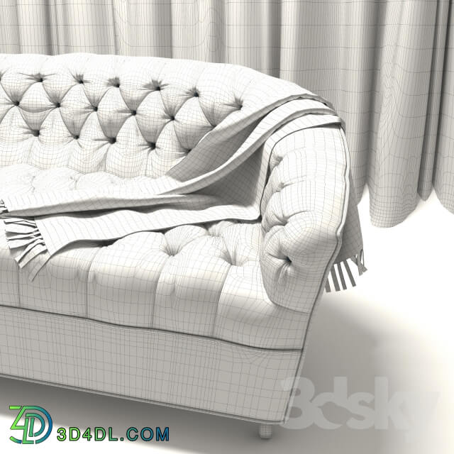 Sofa - Tufted Classic Style Sofa