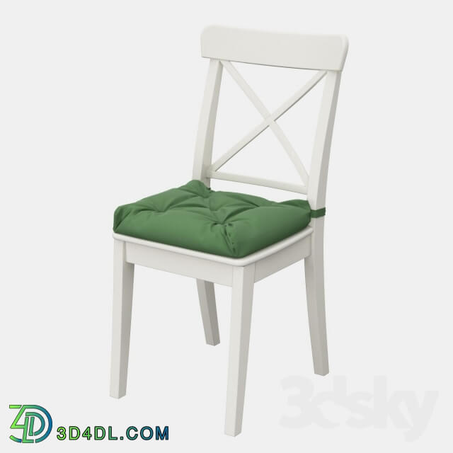 Chair - Ikea Ingolf with pillow Malinda