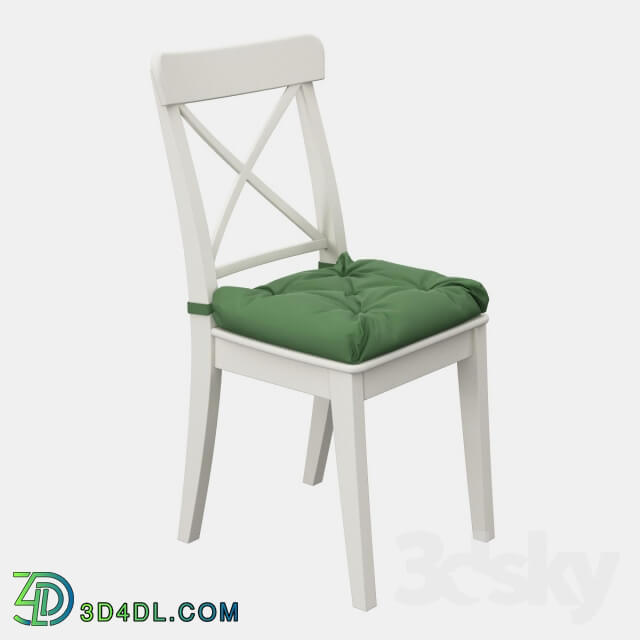 Chair - Ikea Ingolf with pillow Malinda