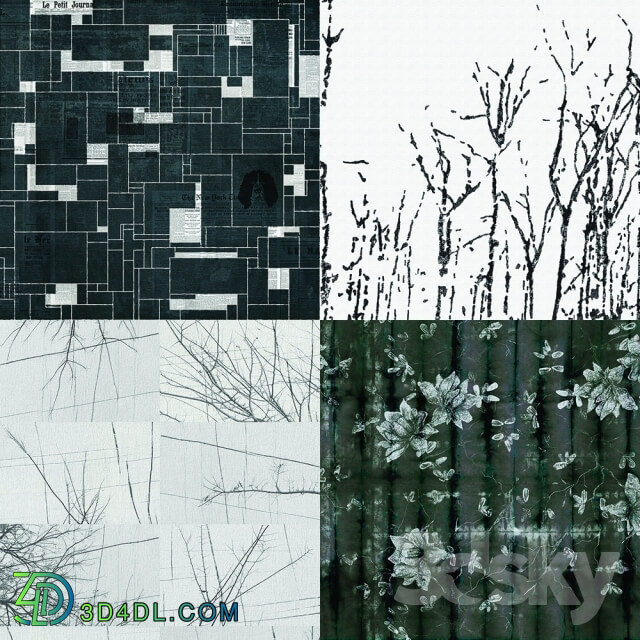 Wall covering - Wall_deco - Contemporary Wallpaper Pack 13