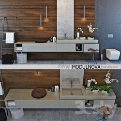 Bathroom furniture - Set of bathroom furniture MODULNOVA 