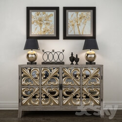 Sideboard Chest of drawer Slassic decorative set 