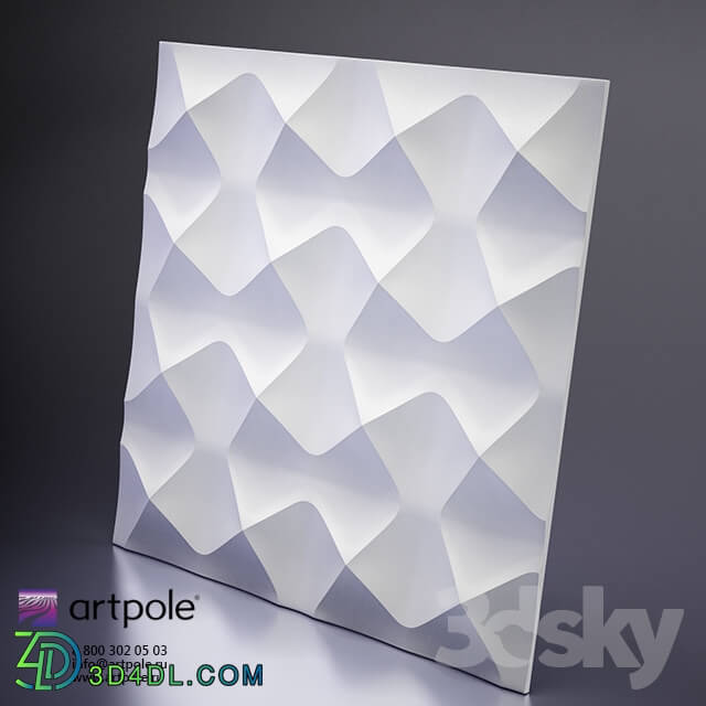 3D panel - Plaster 3d panel Aura from Artpole