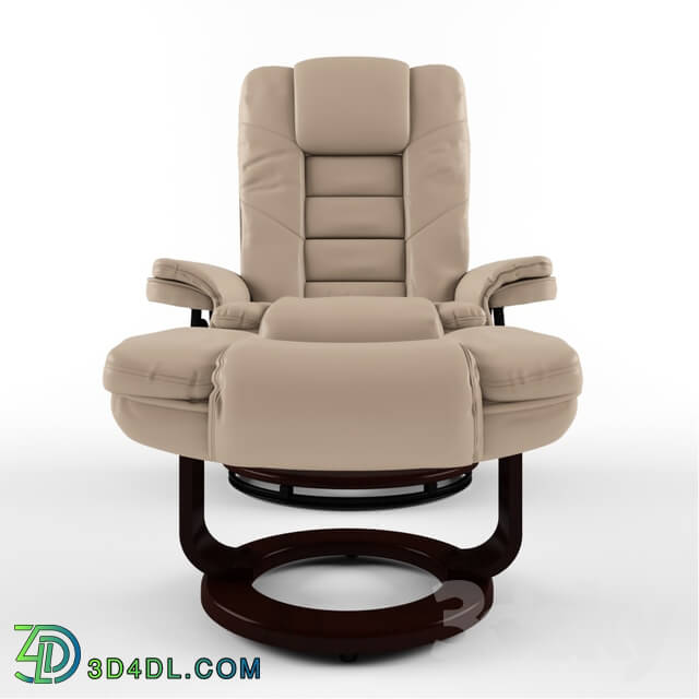 Arm chair - Jeannetta Manual Swivel Recliner with Ottoman
