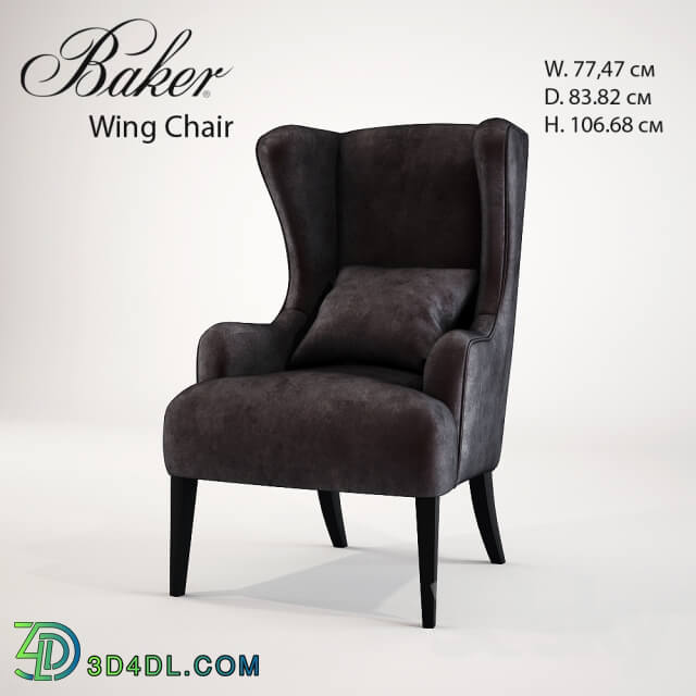 Arm chair - Baker Simply Baker Wing Chair 6928C