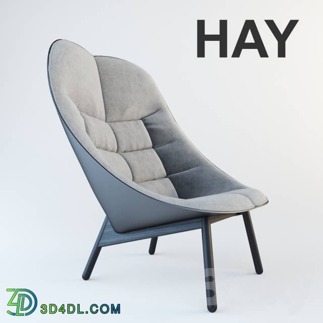 Arm chair - HAY Uchiwa Lounge Chair