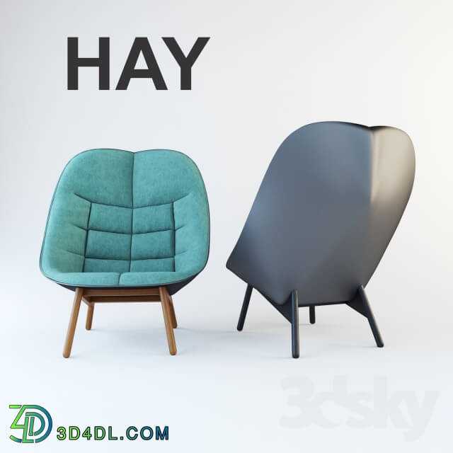 Arm chair - HAY Uchiwa Lounge Chair