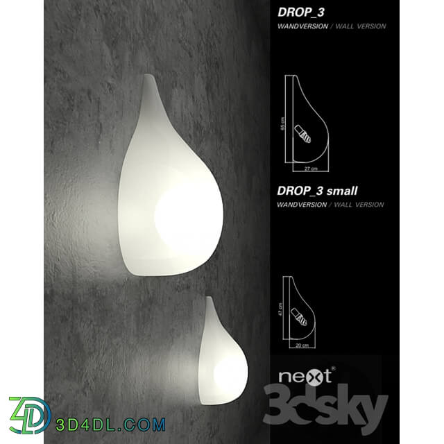 Wall light - Next Home Collection e.K. _ Drop_3  _  Drop 3 small