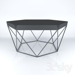 Table - Hexagon metal 