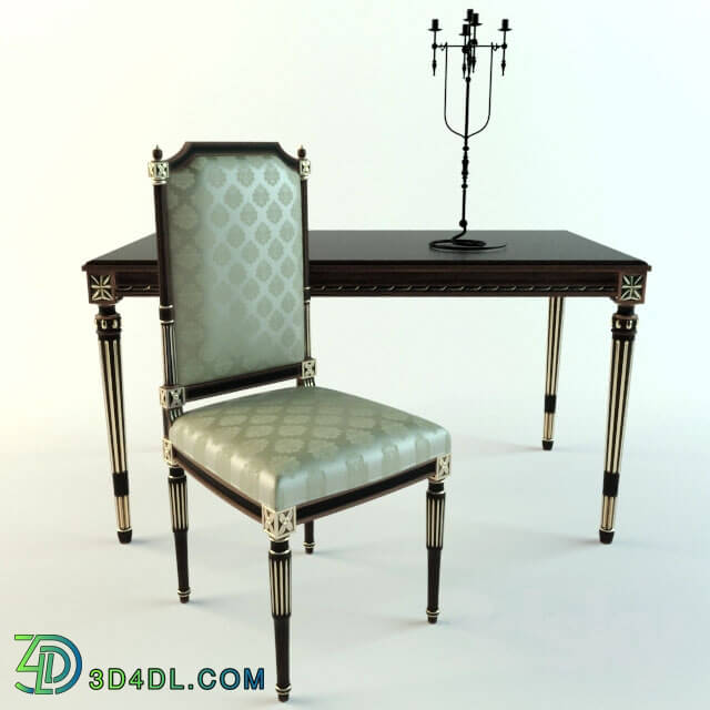 Table _ Chair - writing desk set