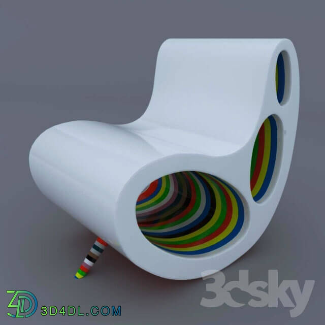 Arm chair - Plastik chairbe Alex Petunin