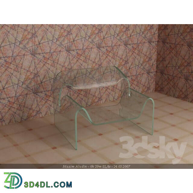 Chair - Glass armchair.