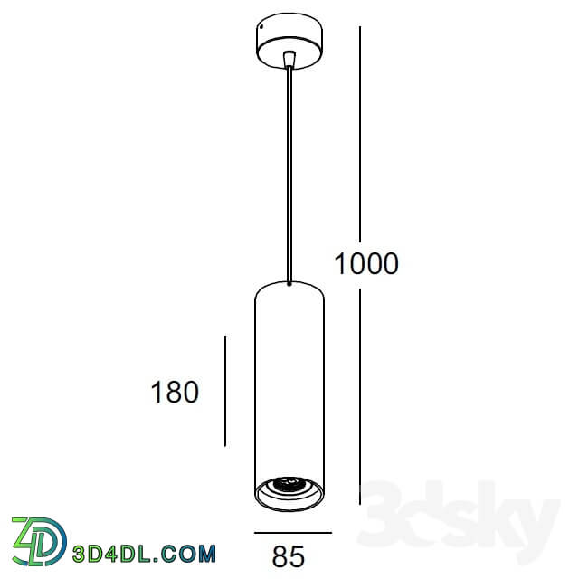 Ceiling light - Suspension over the table LPL 118