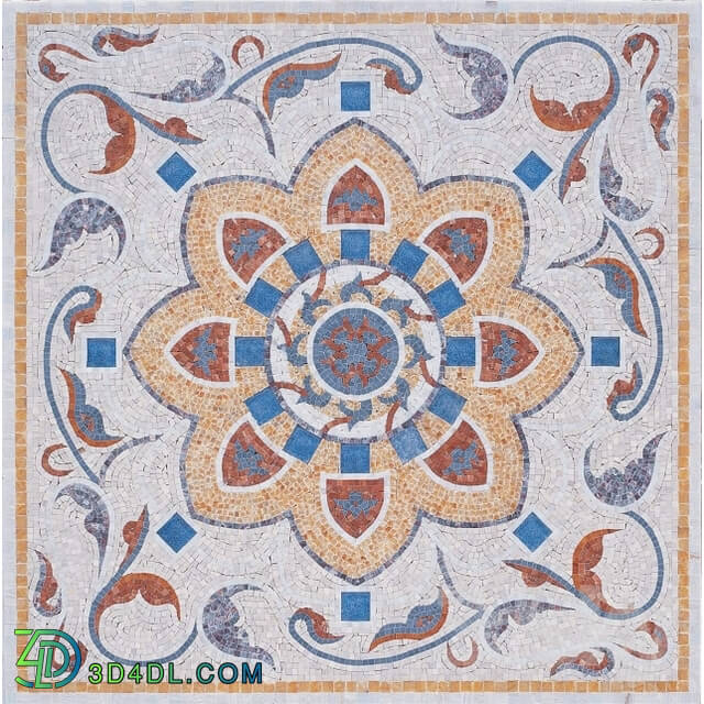 Stone - Collection of mosaic panels made of stone