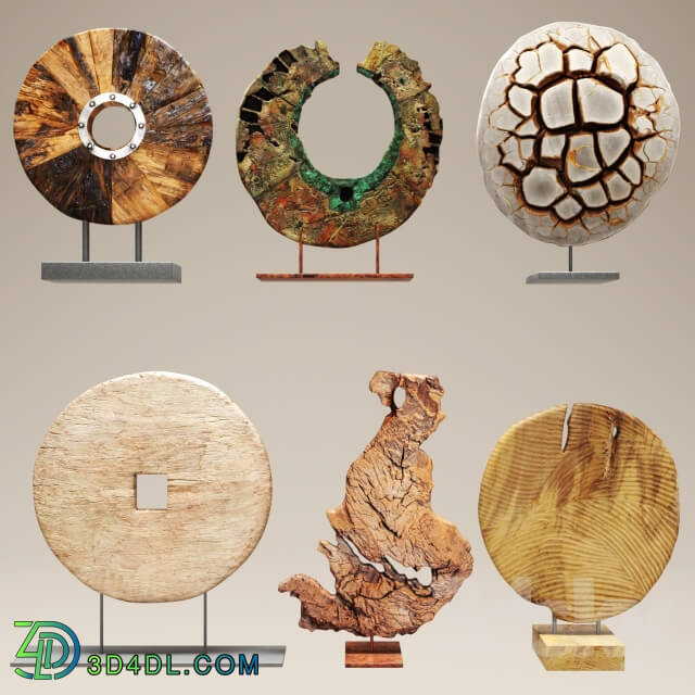 Decorative set - Set of seven decorative figurines