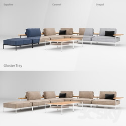 Sofa - Gloster Collection Tray Lounge F 