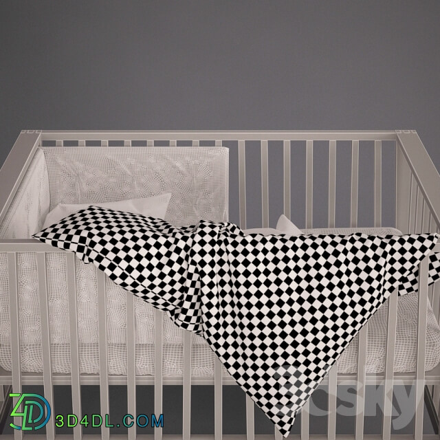 Bed - Baby cot Linea by Leander
