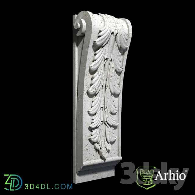 Decorative plaster - bracket AKR47-2