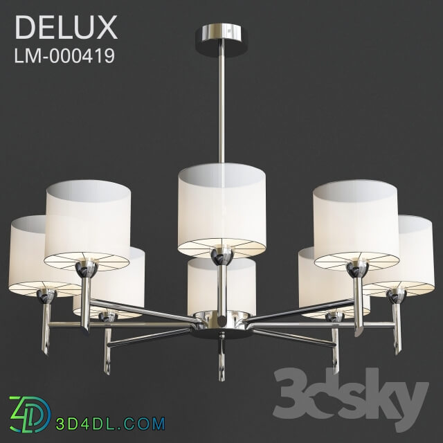 Ceiling light - Hanging Chandelier with shades Delux