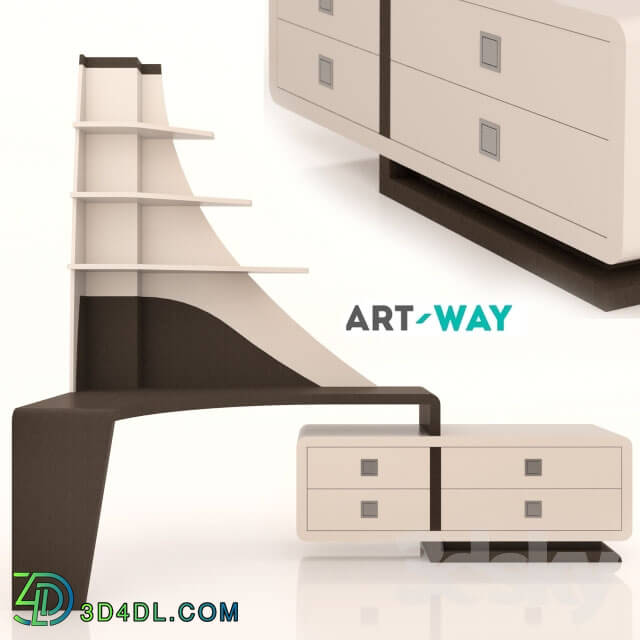 Table - Art Way - Desk Canto Modern