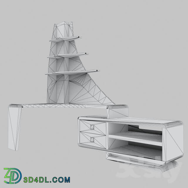 Table - Art Way - Desk Canto Modern