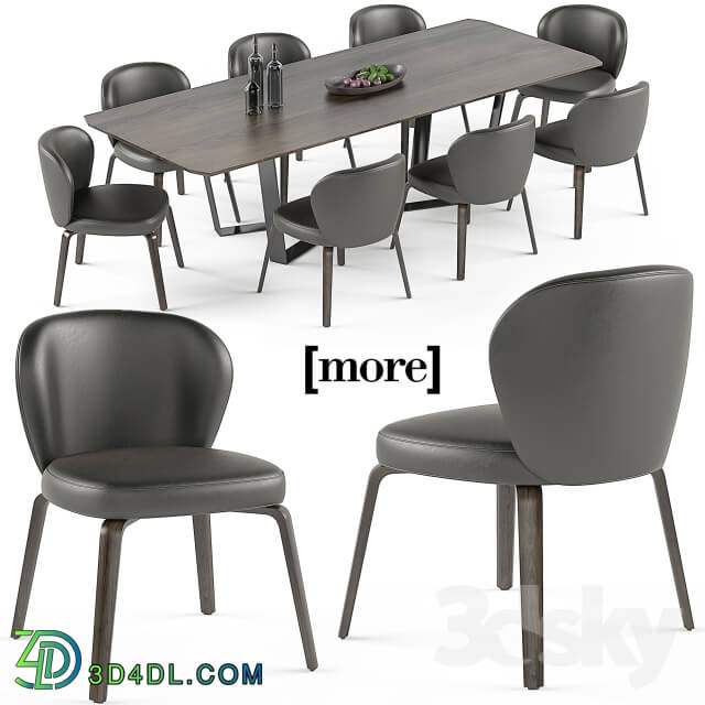 Table _ Chair - Mudi chair and Pero table set