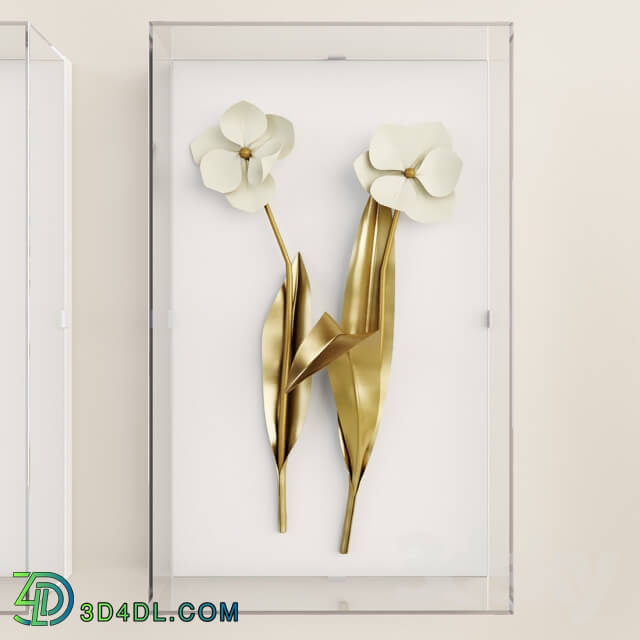 Other decorative objects - flower metal decor