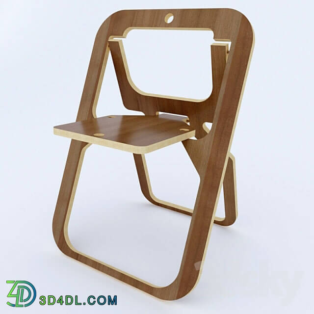 Chair - Folding chair made of MDF