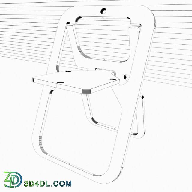 Chair - Folding chair made of MDF