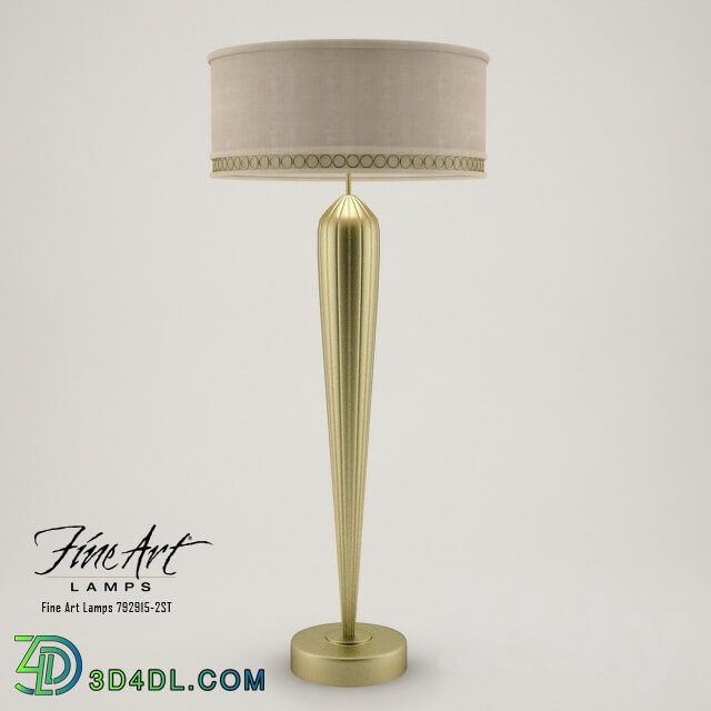 Table lamp - Fine Art Lamps - Light Allegretto Gold Table Lamp