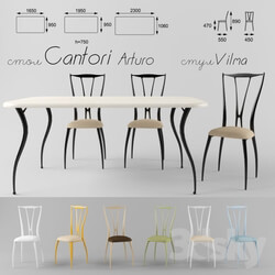 Table _ Chair - Table _ chairs Cantori Arturo_ Vilma 