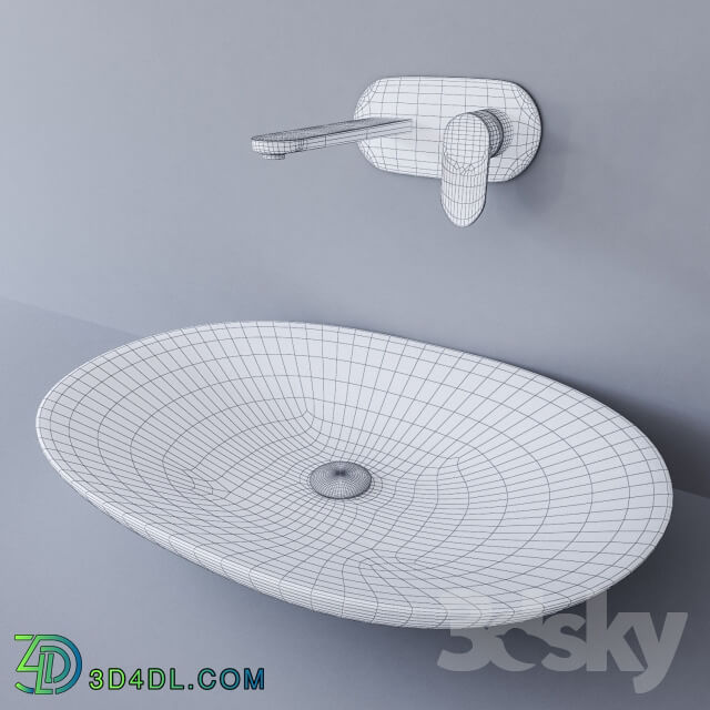 Wash basin - Sink Artceram La Fontana and Cisal LineaViva