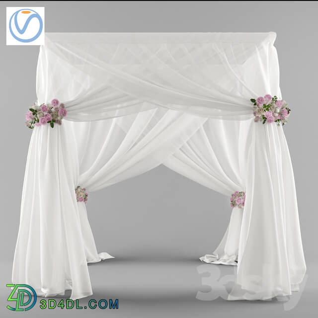 Curtain - Wedding canopy _Vray_