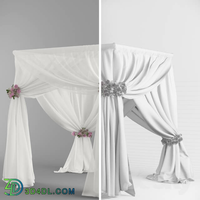 Curtain - Wedding canopy _Vray_