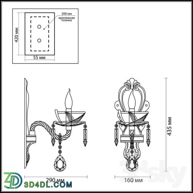 Wall light - Sconce ODEON LIGHT 4005 _ 1W TELMA