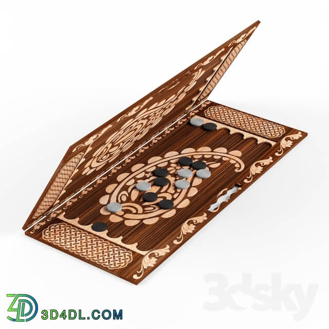 Other decorative objects - Backgammon board-Azerbaijan