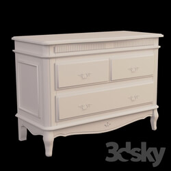 Sideboard _ Chest of drawer - Classic chest of drawers with 3 drawers 