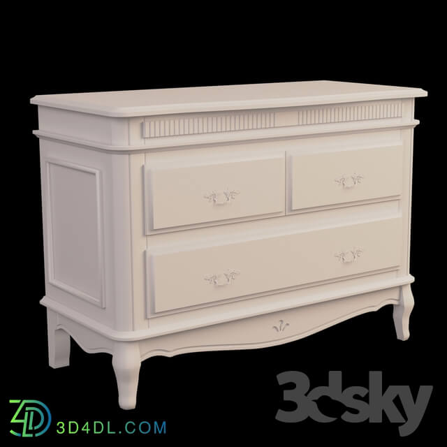 Sideboard _ Chest of drawer - Classic chest of drawers with 3 drawers