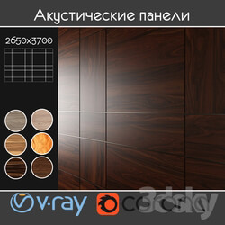 Wood - Acoustic decorative panels 6 kinds_ set 21 