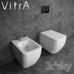 Toilet and Bidet - Toilet and bidet Vitra Shift 