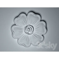 Decorative plaster - Flower 