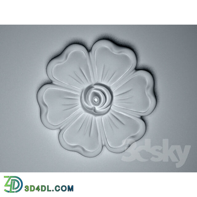 Decorative plaster - Flower