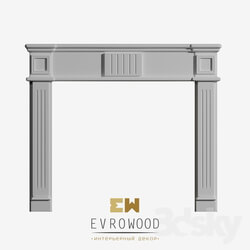Decorative plaster - OM. Decorative fireplace. Evrowood. 