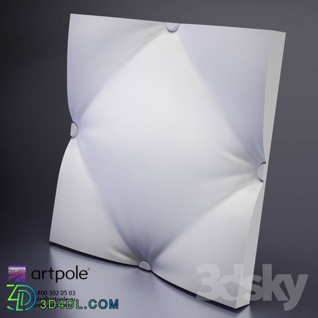 3D panel - Plaster 3d panel Ampir from Artpole