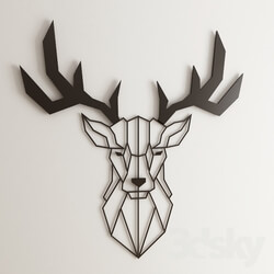 Other decorative objects - wall decor deer 