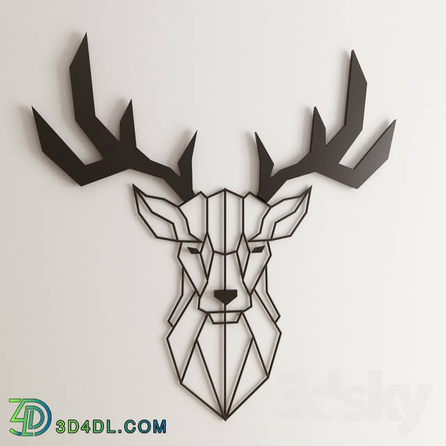 Other decorative objects - wall decor deer