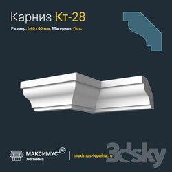 Decorative plaster - Eaves of Kt-28 N40x40mm 