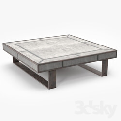 Table - Louise Bradley Antique Mirror Coffee Table 